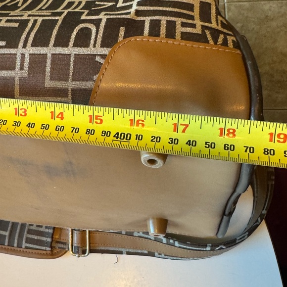 Vintage Diane Von Furstenberg DVF Logo Pattern Overnight Tote Travel Bag - Picture 7 of 11